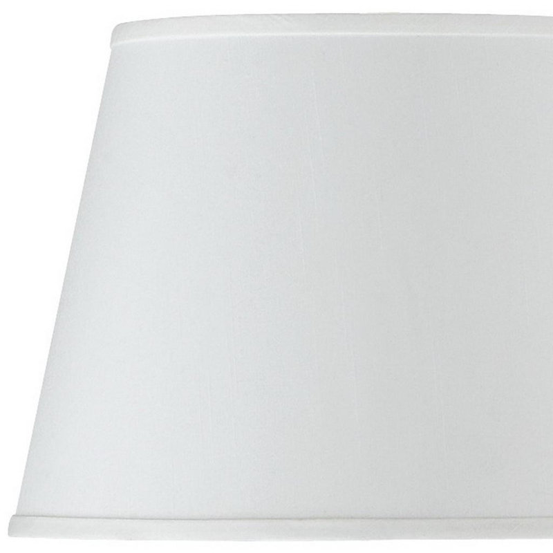 Abat-jour tambour en soie blanche