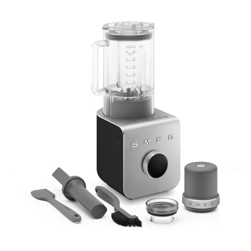 Smeg BLC02 High Performance Blender With Vacuum Pump, Matte Black