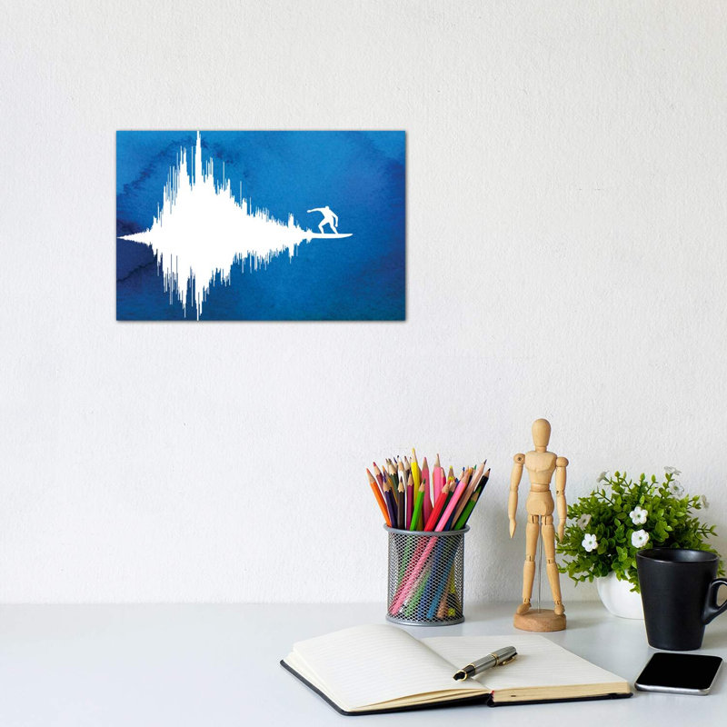 Soundwave par Rob Dobi - impression, H 40 po x l 60 po x 1,5 po, Toile tendue