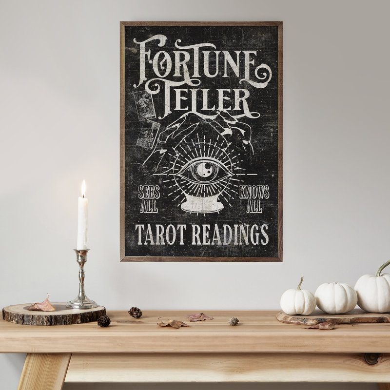 Fortune Teller Black, 10" W x 16" H