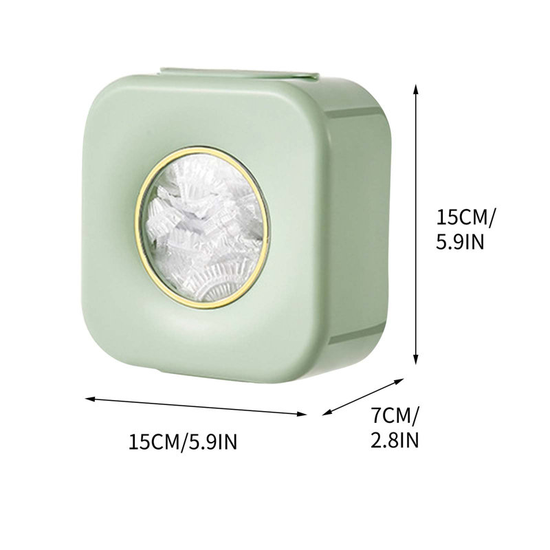 Plastic Wrap Cover Storage Box Household Perforation- Wall Hanging Extractor Multi-functional Shoe Cover Shower Plastic Wrap Storage Box