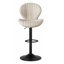 Tabouret de bar pivotant à dossier festonné-267723980