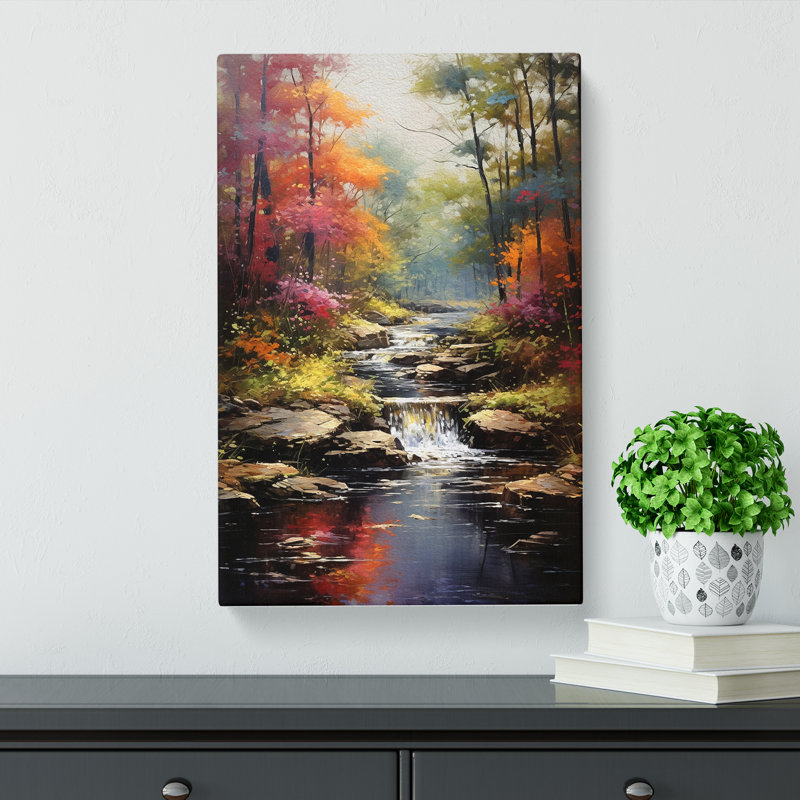 Landscape Impressionism Art No.3 - No Frame Print, 76cm H x 50cm W x 3cm D
