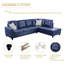 Canapé modulaire en cuir 2 pièces Bawan-2074801169-2074801188