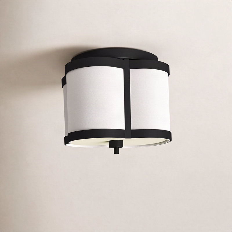 Luxton 3-Light Flush Mount in Bronze, Bronze, 11.75" H x 16" W x 16" D