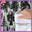 Édredon monochrome Forest Illustration-124116684