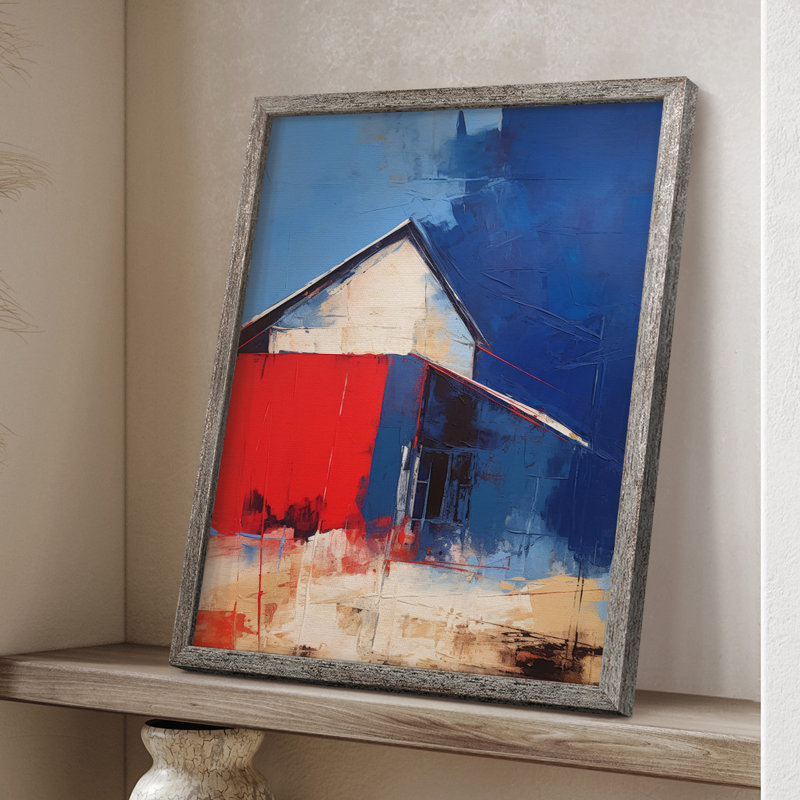 «LANDSCAPES Series CXII», reproduction encadrée - bois massif