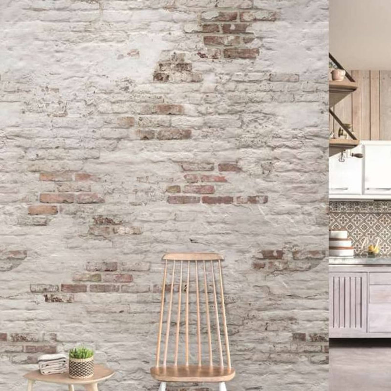 Dutch Wallcoverings Photo Mural Old Brick Wall, Beige/Brown