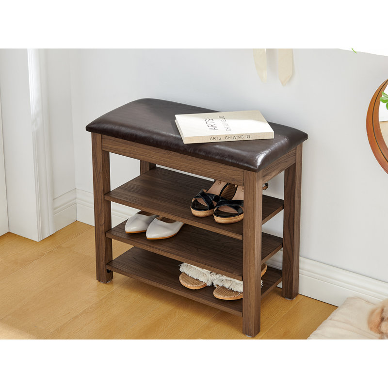 6 Pair Shoes Storage Bench