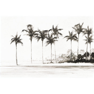 Palm Trees Beach - Wrapped Canvas Painting