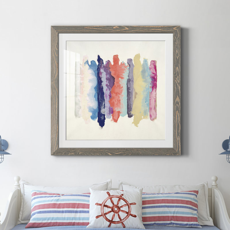 «Flowing Energy I» - peinture encadrée, H 31,5 po x l 31,5 po x P 1,5 po, Papier gris