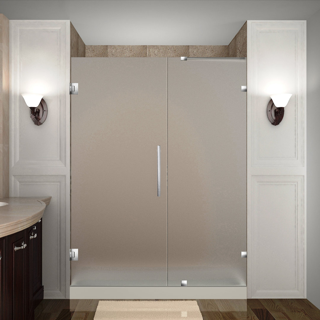 Nautis 30" W x 72'' H Hinged Frameless Shower Door Aston 