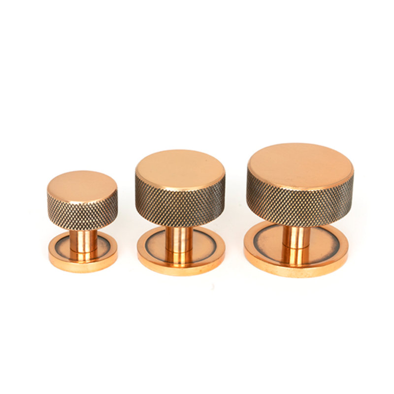 Round Knob, 3 cm, Polished Bronze