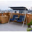 Balancelle de patio, balancelle d'extérieur, pour le jardin, au bord de la piscine, dans la cour-1287303109