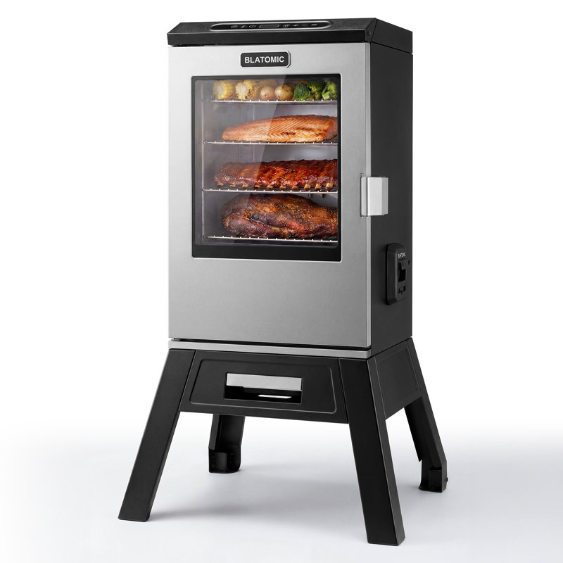 BLATOMIC 30" Digital Electric Smoker with Stand
