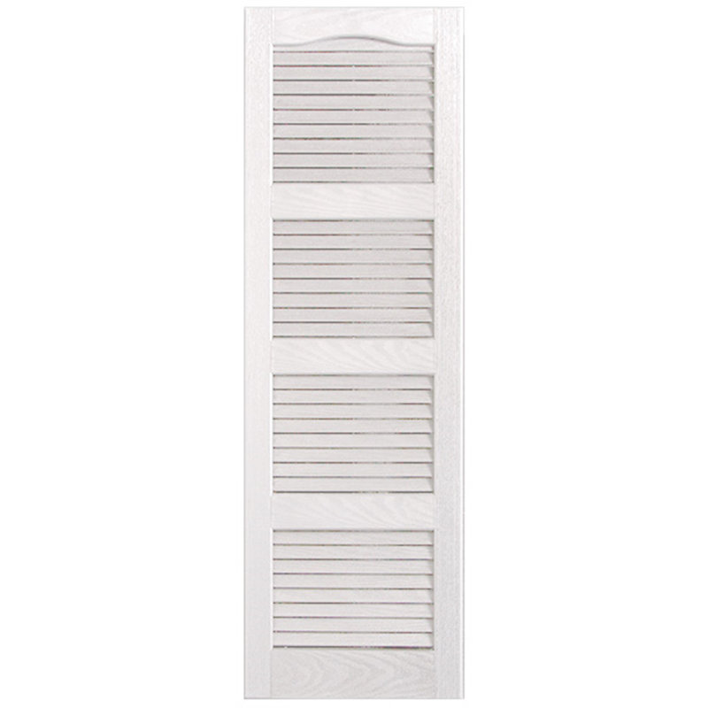 Paire de volets à persiennes cathédrale style quadruple ouverts, 26 po, 18 po, Peut être peint