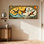 Ensemble de 3 impressions sur toile de style vitrail hirondelles et nuages