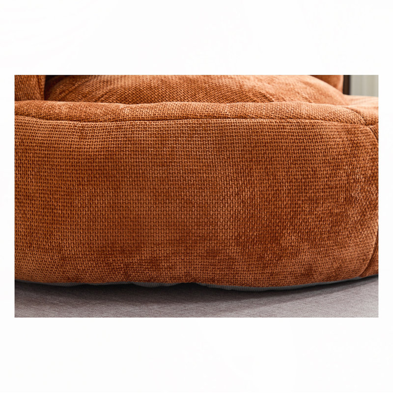 Fauteuil à billes Chenille, Chenille orange