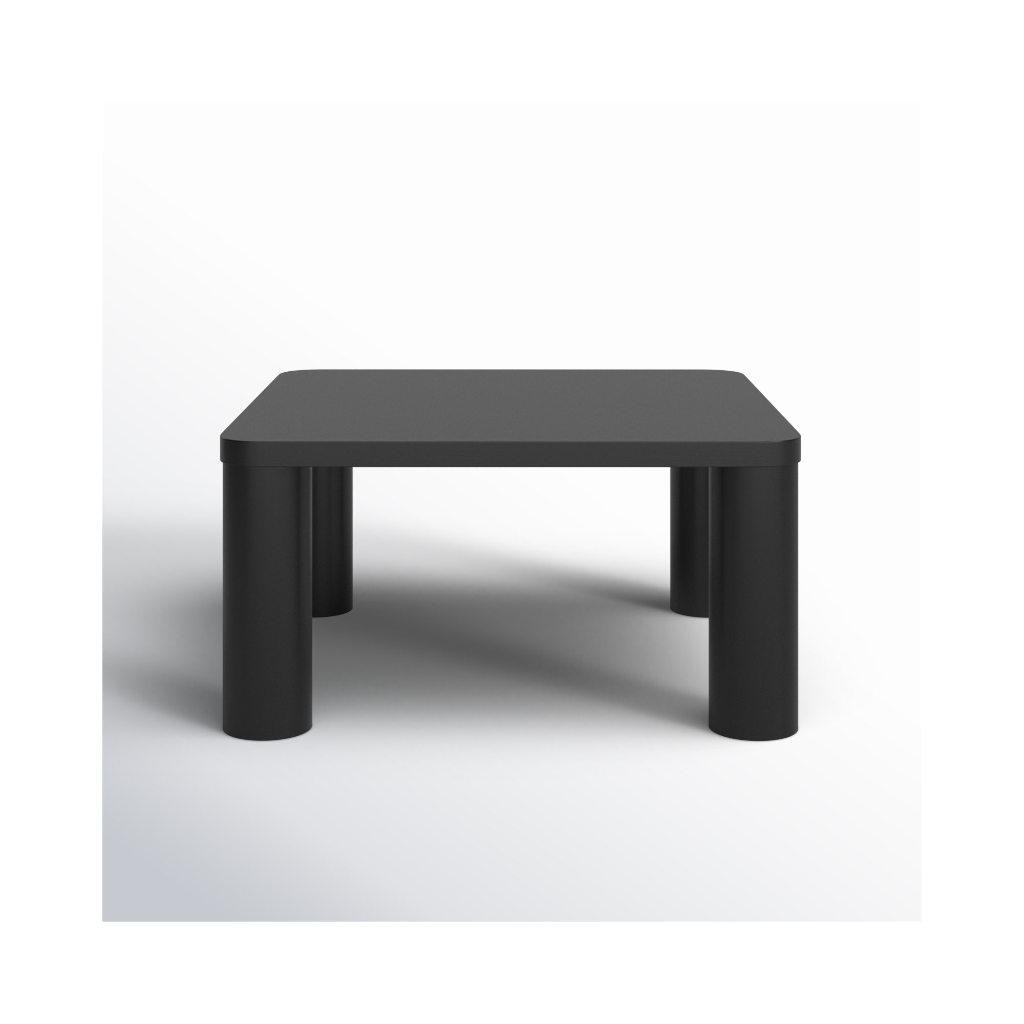Patricio Single Coffee Table, Black, 16.14" H x 32" L x 32" W