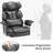 Katsunori Big and Tall Ergonomic Executive Chair with Footrest and Pillow-856873599