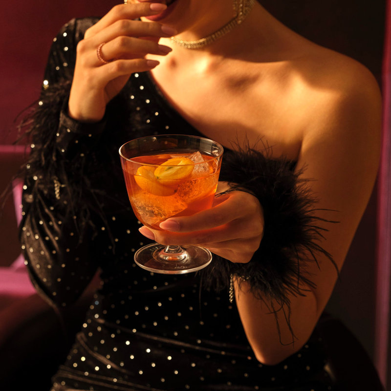 Bar/Giani Crystal Martini Glass