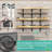 Wood Organizer Metal Rack - 6-Tier Detachable Lumber Storage Metal Rack & Adjustable Wall Mount Wood Storage Lumber Organizer Rack for Garage Basement Shed Or Workshop