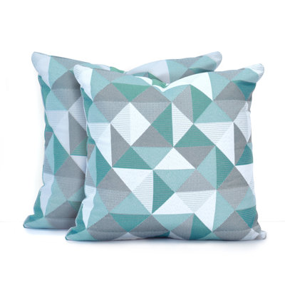 Pacifica Geometric Indoor/Outdoor Throw Pillow
