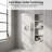 10" Brushed Nickel Wall Mounted Dual Function Shower System With Rough-in Valve, Rainfall Head And Handheld-123107261