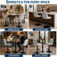 Tabouret de bar avec dossier ergonomique, chaise de bar pour comptoir de cuisine-1390905205