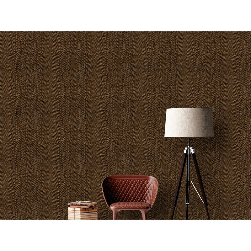 Malissa 10.05m x 53cm Textured Glitter Wallpaper Roll, Bronze