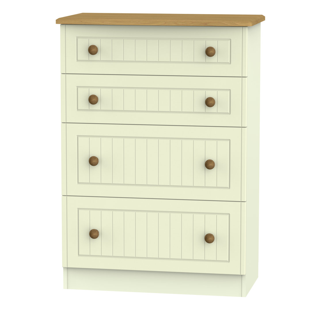 Fully Assembled Saxena 4 Drawer 76.5Cm W Chest
