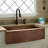 33" Kiana Curved Apron Copper Farmhouse Sink