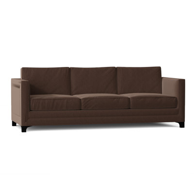 Canapé à accoudoirs carrés en mélange de polyester 95 po Manhattan avec coussins réversibles Manhattan
