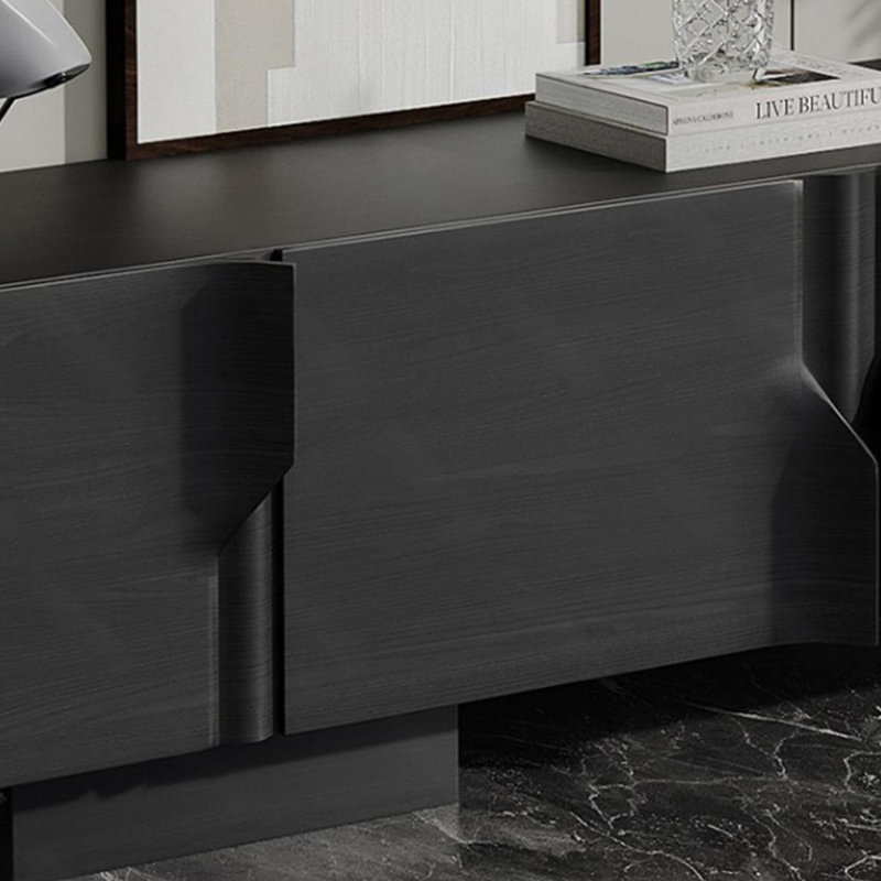 Meuble télé avec portes d'armoire uniques