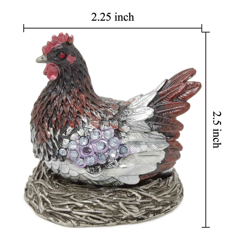 Boîte à bijoux poule