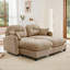 Canapés modulaires Cloud avec tissu chenille de qualité supérieure, dossier capitonné, conception ergonomique et installation facile pour les chambres à coucher-377213244