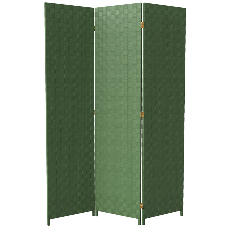 Paravent de jardin extérieur pliant, Vert, 3, H 71 po
