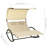 Double Sun Lounger With Canopy - PVC-coated polyester For Outdoor Relaxation-1123599010