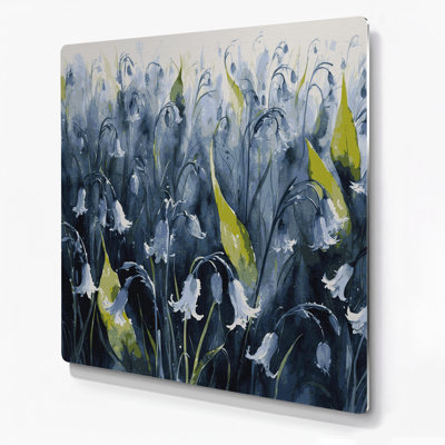 Art mural en métal Botanical Bluebells