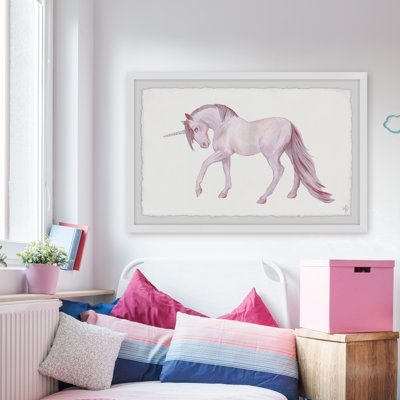 Crossman Pink Majestic Unicorn 1 Piece Single Picture Frame Wall Art