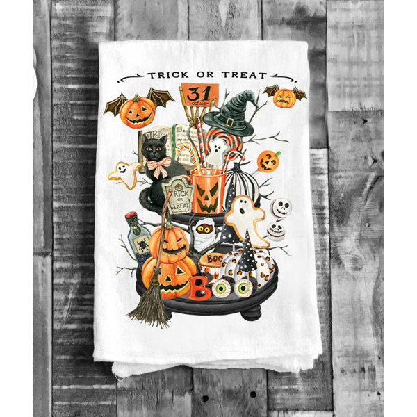 Boo Trick or Treat Tea Towel