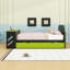 Lit de jour double avec couchette simple, port USB et bureau intelligent-1676083338