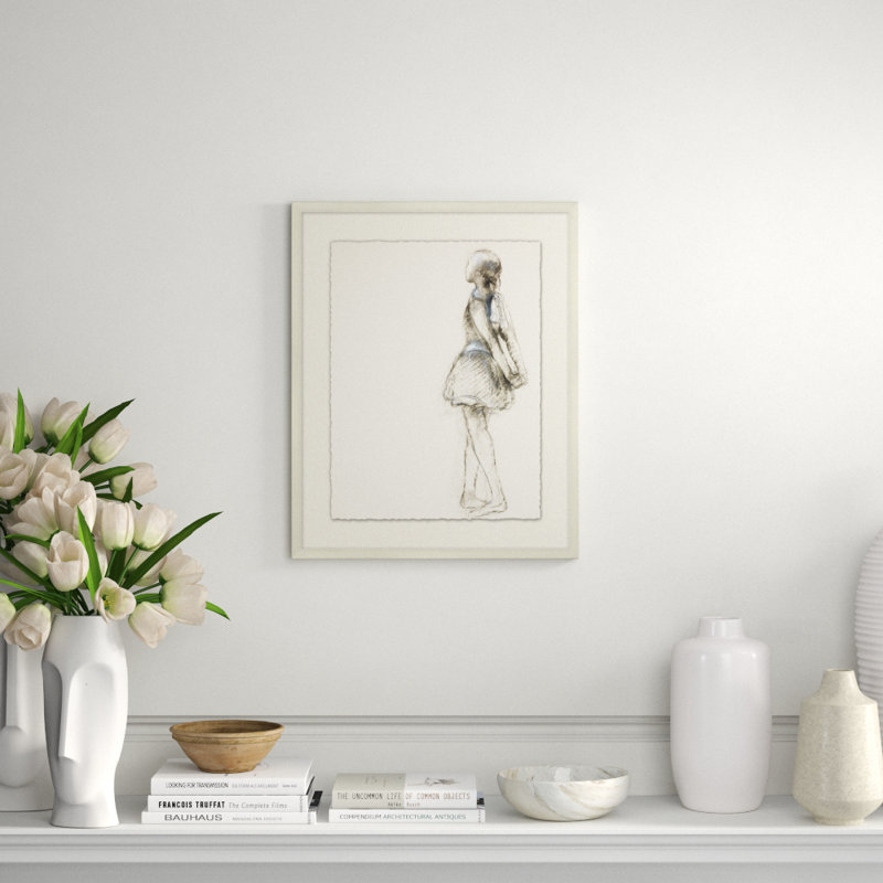 Ballerina 2' Framed Print on Glass