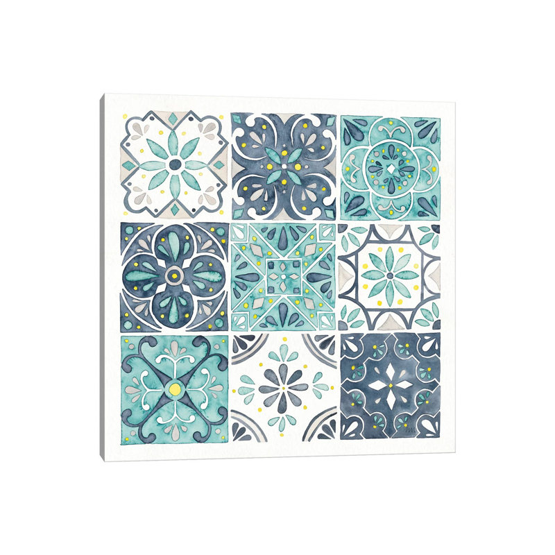 Garden Getaway Pattern I by Laura Marshall - Wrapped Canvas Print, 30.48 cm H x 30.48 cm W