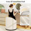Fauteuil demi-tonneau avec rangement pivotant à 360 ° 2 pièces 2 pièces Beige-74159859