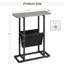 Table d'appoint pour petits espaces, table de chevet mince avec support de rangement-106839759