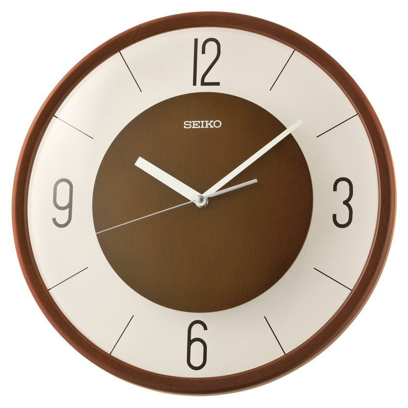 QXA852BLH Classic Modern Clock, Brown