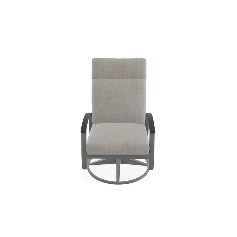 Belle Isle Outdoor Rocker Chair, Salt, Classic Graphite P30, Textured Graphite