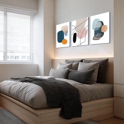 3 Piece Wrapped Canvas Wall Art