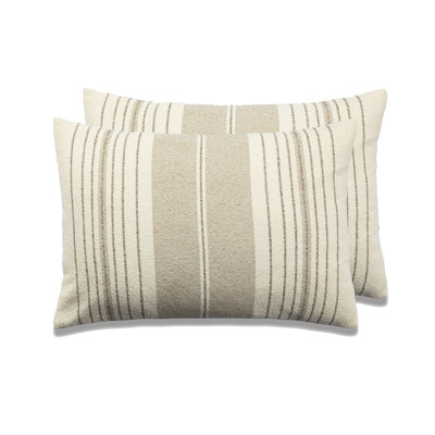 French Stripe Throw Pillow Cover Only – Set Of 2